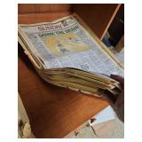 The Wichita Eagle Newspaper - huge stack of vintage newspaper editions dating from late 1950s on