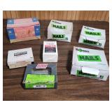 Boxed Construction Nails and Fasteners Lot - 7 boxes
