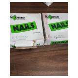 Boxed Construction Nails and Fasteners Lot - 7 boxes