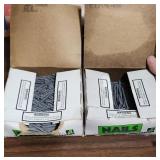 Boxed Construction Nails and Fasteners Lot - 7 boxes