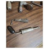 Antique Hand Drill Collection - Manual Woodworking Tools set of 6