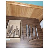 Vintage Hand Tools and Railroad Spikes - heavily with patina