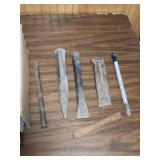 Vintage Hand Tools and Railroad Spikes - heavily with patina