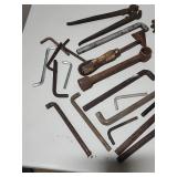 Mixed Lot of Old Hand Tools and Hardware - all heavy with patina