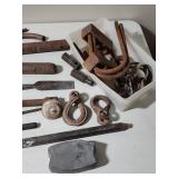 Mixed Lot of Old Hand Tools and Hardware - all heavy with patina