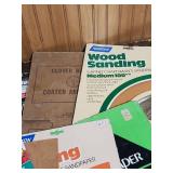 Box of Sand paper and sanding squares