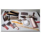 Painting tools - towels, face masks, putty knives, stir stick, and more