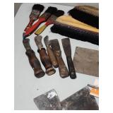 Painting tools - towels, face masks, putty knives, stir stick, and more