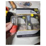 Home Improvement Bundle - Doorbell, Goo Gone Grill Cleaning Kit, Mesh Barrier , Drill Brushes, Hardware and more