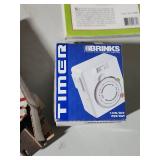 Plumbing, Electrical and general maintenance home improvement lot - including jar of large bolts, lightweight chain, casters, light switches, plumbing attachments and more