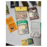 Hardware store lot!!  Fasteners, screws, washers, hinges, glazier points, foam tape, picture wire, and various other home improvement items