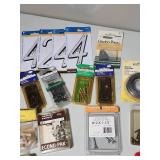 Hardware store lot!!  Fasteners, screws, washers, hinges, glazier points, foam tape, picture wire, and various other home improvement items