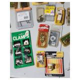 Hardware store lot!!  Fasteners, screws, washers, hinges, glazier points, foam tape, picture wire, and various other home improvement items