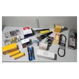 Automotive supply lot - including drive belt, air line filter/regulator with gauge, thermostat, audi fuel filter and injectors and more