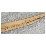 Wood carved knives - one is of an Egyptian the other says Walker State Park