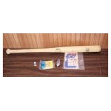 Pitch Official Major League), Pitch, Hit & Throw Competition Bat (sponsored by Phillips 66), Baseball tips guide, two diecast cars and a small plastic toy