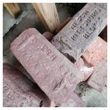 Stack of vintage bricks