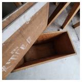 Wooden storage box - lid removes completely -23" W x 11" D x 18" H
