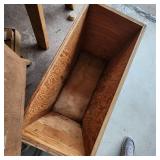 Wooden storage box - lid removes completely -23" W x 11" D x 18" H