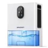 Dehumidifier, 106 OZ Water Tank (1000 sq.ft) Dehumidifiers for Home, Quiet Dehumidifier for Bathroom Bedroom Basement RV with Timer Setting, Auto Shut Off, 7 Colors LED Light, Sleep Modes, White