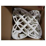 HOUSE DAY Plastic Clothes Hangers 24 Pack, Sweater Hangers No Shoulder Bump, Thick Heavy Duty Coat Hanger for Closet, White Wide Hanger with Non-Slip Hook for Sweaters, Suits, Dresses, Jackets, Pants