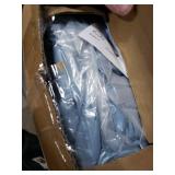 Litanika Full Size Comforter Sets Grayish Blue, 3 Pieces Lightweight Solid Bedding Comforter Set, All Season Fluffy Bed Set (79x90In Comforter & 2 Pillowcases)