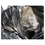 UERMEI 8ft Round Area Rug Living Room Rugs - 8x8 Washable Neutral Modern Abstract Soft Thin Rug Indoor Floor No Slip Rug Carpet for Bedroom Under Dining Table Home Office Decor - Blue Grey