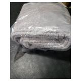 Madison Park Splendor Reversible 100% Cotton Tufted Bathroom Rug-3000 GSM Hotel Quality Luxurious Plush Medium Pile Bath Mat Absorbent, Quick Dry, Shower Room Decor, 24x44 Grey