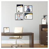 ELSKER&HOME 11 x 14 Frame Black 12 Pack, Certificate Award Document Diploma Frame Multi Pack, 11x14 Picture Frame for Wall & Tabletop Mounting in Horizontal or Vertical Format