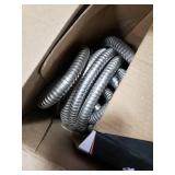 Garden Hose Metal 100FT, Stainless Steel Heavy Duty Water Hose With 10 Function Nozzle, No-Kink, Tough & Flexible, Sturdy and Lightweight, Rust Proof for Yard, Outdoor, RV