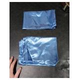 BEDELITE Satin Pillowcase for Hair and Skin, Super Soft and Cooling Similar to Silk Pillow Cases 2 Pack with Envelope Closure, Gift for Women Men(20x26 Standard Size, Airy Blue)