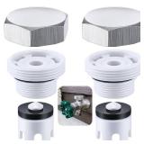 Ceoighe 2 Pack Vacuum Breaker Repair Kit Replacement for VACVBKX1B Heavy Duty Metal Vacuum Breaker Replacement Kit for Traditional Anti Siphon Frost Free Sillcock Valves Anti Siphon Valve Repair Kit