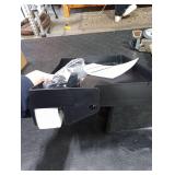 SPACELEAD Bedside Shelf for Bed College Dorm Room Clip On Nightstand with Cup Holder & Cord Holder -Tray Table Caddy for Students Bunk Bed Shelf for Organizer Top for Bedroom (Black Plastic)