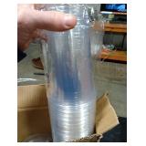 Lamosi 100 Pack 24 oz Clear Plastic Cups with Lids and Straws, Disposable Iced Coffee Cups with Lids for To-Go Cold Drinks, Smoothies and Slushie