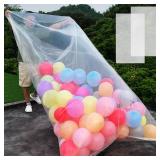 2 Pcs Large balloon bags, balloon transport bags transparent giant storage bag 59x98 inches, for festivals, Parties, Graduation Ceremonies, etc