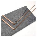 Spirit Hunter 99.9% Copper Dowsing Rod- 2PCS Divining Rods with Bag - Detect Gold, Water, Ghost Hunting etc.