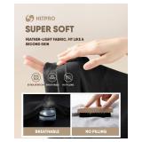 HLTPRO Plus Size Leggings with Pockets for Women - Black Yoga High Waist Tummy Control Pants for Workout 3X