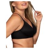 Vanity Fair womens Full Figure Beauty Back Smoothing (36c-42h) Bra, Wirefree - Black, 42H US