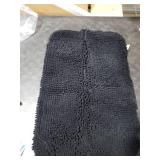 OLANLY Dog Door Mat for Muddy Paws 24x16, Absorbs Moisture and Dirt, Absorbent Non-Slip Washable Doormat, Quick Dry Chenille Mud Mat for Dogs, Entry Indoor Entryway Carpet for Inside Floor, Black