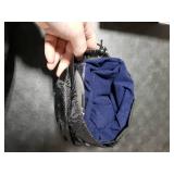 JefDiee Inflatable Travel Pillow, Airplane Neck Pillow Comfortably Supports Head and Chin for Airplanes, Trains, Cars and Office Napping with 3D Eye Mask, Earplugs and Portable Drawstring Bag (Blue)