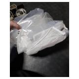 Amazon Basics 8-Gauge PEVA Shower Curtain or Liner with Mesh Storage Pockets - 72 x 72, Clear