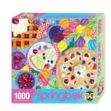 Springbok Time for Pie 1000 Piece Puzzle for Adults - Featuring a Colorful Display of Flowers and Pie