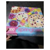 Springbok Time for Pie 1000 Piece Puzzle for Adults - Featuring a Colorful Display of Flowers and Pie