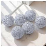 vskikris Set of 6 Decorative Orbs for Bowls and Vases - Home Decor Spheres Set - Coffee Table Decor Ball - Table Centerpiece Decorations for Living Dining Room