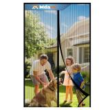 Magnetic Screen Door,Self Sealing Magnets, Easy Install Screen Doors with Magnets,Pet & Kid Friendly- Fits Doors up to 36 x 78 Inches