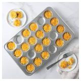 Nordic Ware Natural Aluminum Commercial Petite Muffin Pan, 24 Cup