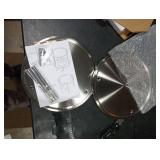 Juvale 2-Tier Lazy Susan Spice Rack Organizer for Cabinet - 10.5 in, Stainless Steel - Kitchen Countertop Organizer & Spice Carousel for Pantry Organization