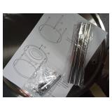 Juvale 2-Tier Lazy Susan Spice Rack Organizer for Cabinet - 10.5 in, Stainless Steel - Kitchen Countertop Organizer & Spice Carousel for Pantry Organization