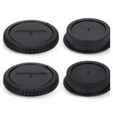 2 Pack EF EF-S Mount Body Cap Cover & Rear Lens Cap for Canon EOS 60D 70D 77D 80D 90D 2000D 4000D 5D Mark III IV 6D 7D Mark II 1DX Rebel T6 T7 T5 T1i T2i T3i T4i T5i T6i T6s T7i T8i SL1 SL2 SL3 & More