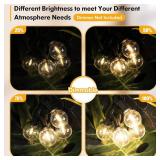 Brightever 200FT Outdoor String Lights Dimmable LED Outside Patio Lights with 100+4 Shatterproof G40 Globe Edison Bulbs, Connectable Commercial String Hanging Lights for Backyard Party Porch Garden